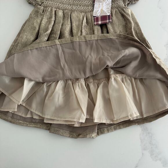 NWT Tommy Bahama Kids 3 Piece Dress, Tights and Bow Set Size 24 Months - Picture 7 of 8